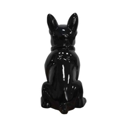 Statue & Statuette | Sculpture Design Chien "Dude" 37cm Noir Accessoires Déco Noir