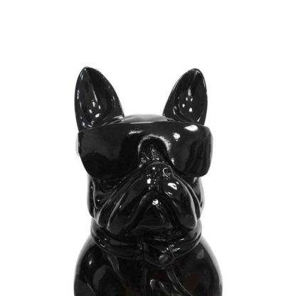 Statue & Statuette | Sculpture Design Chien "Dude" 37cm Noir Accessoires Déco Noir