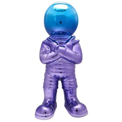 Statue & Statuette | Statuette Astronaute "Electroplate" 33cm Multicolore Accessoires Déco Multicolore