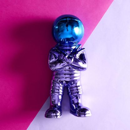 Statue & Statuette | Statuette Astronaute "Electroplate" 33cm Multicolore Accessoires Déco Multicolore