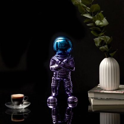 Statue & Statuette | Statuette Astronaute "Electroplate" 33cm Multicolore Accessoires Déco Multicolore