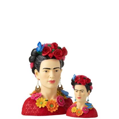 Statue & Statuette | Statuette Déco Buste "Frida Khalo" 22cm Multicolore Accessoires Déco Multicolore