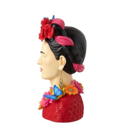 Statue & Statuette | Statuette Déco Buste "Frida Khalo" 40cm Multicolore Accessoires Déco Multicolore