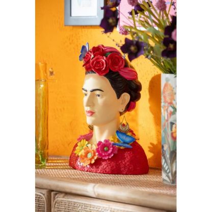 Statue & Statuette | Statuette Déco Buste "Frida Khalo" 40cm Multicolore Accessoires Déco Multicolore