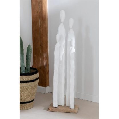 Statue & Statuette | Statue Déco "Grands Personnages" 95cm Blanc Accessoires Déco Blanc