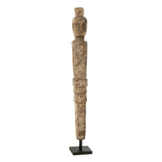 Statue & Statuette | Statue Déco en Bois "Lauwra" 80cm Naturel Accessoires Déco Naturel