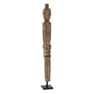 Statue & Statuette | Statue Déco en Bois "Lauwra" 90cm Naturel Accessoires Déco Naturel