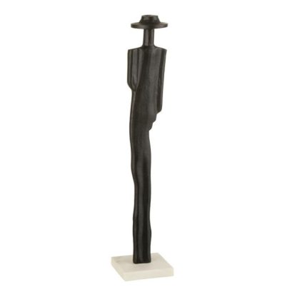 Statue & Statuette | Statuette Déco "Personnage" 52cm Noir Accessoires Déco Noir