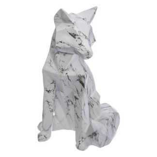 Statue & Statuette | Statuette Déco Origami "Renard" 25cm Blanc Accessoires Déco Blanc