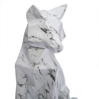 Statue & Statuette | Statuette Déco Origami "Renard" 25cm Blanc Accessoires Déco Blanc