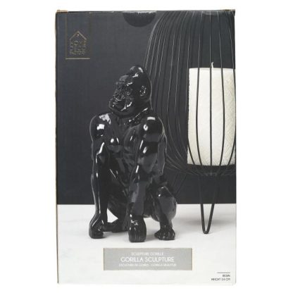 Statue & Statuette | Statuette Déco Gorille "Sculpture" 24cm Noir Accessoires Déco Noir