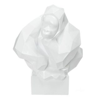 Statue & Statuette | Statue Design "Sculpture Kenya" 50cm Blanc Accessoires Déco Blanc