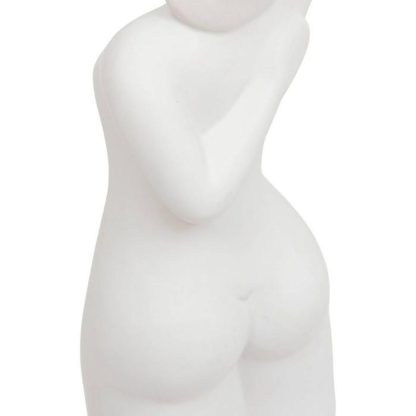 Statue & Statuette | Statuette Femme en Céramique "Soleya" 28cm Blanc Accessoires Déco Blanc