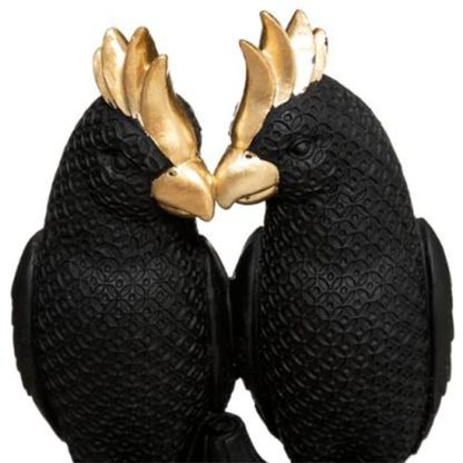 Statue & Statuette | Statuette Déco Couple Oiseaux "Suite" 35cm Noir Accessoires Déco Noir