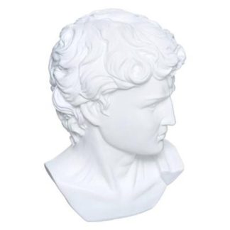 Statue & Statuette | Statuette Déco "Tête César" 25cm Blanc Accessoires Déco Blanc