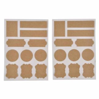 Sticker | Lot de 22 Stickers "Craft" 13x18cm Naturel Décoration Murale Naturel