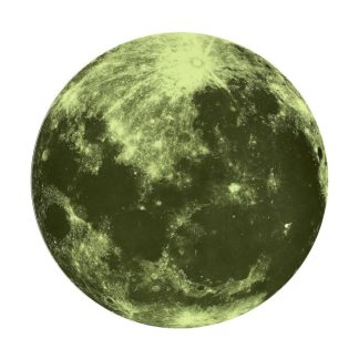 Sticker | Sticker Mural Phosphorescent "Lune" 25cm Vert Décoration Murale Sticker