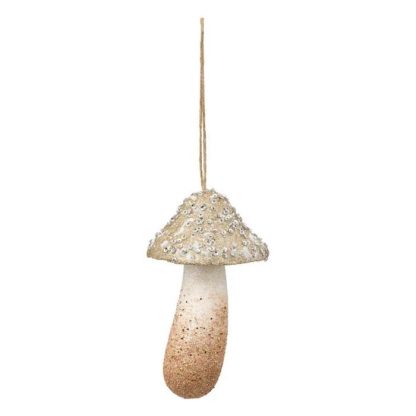 Sujet de Noël | Sujet de Noël "Champignon" 13cm Or Décoration de Noël Or