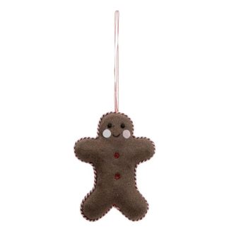 Sujet de Noël | Sujet de Noël Déco "Pain d’Épice" 11cm Marron Décoration de Noël Marron