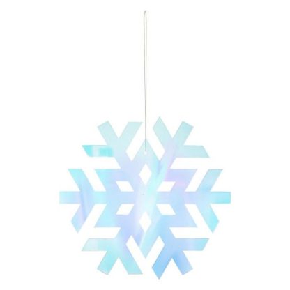 Sujet de Noël | Sujet de Noël Flocon "Légende d’Hiver" 15cm Irisé Décoration de Noël Irisé