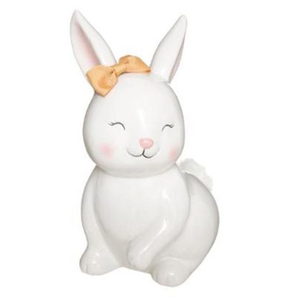 Tirelire | Tirelire Enfant "Lapin" 22cm Blanc Accessoires Déco Blanc