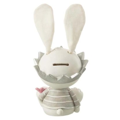 Tirelire | Tirelire Enfant "Lapin Assis" 29cm Blanc & Gris Accessoires Déco Blanc & Gris