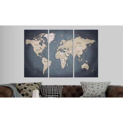 Toile & Tableau | Tableau Imprimé "Anthracitic World" Décoration Murale Multicolore