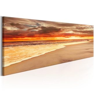 Toile & Tableau | Tableau Imprimé "Beach : Beatiful Sunset" Décoration Murale Multicolore