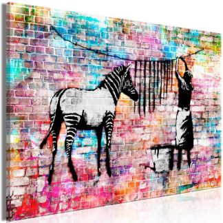 Toile & Tableau | Tableau Imprimé "Cheval Passion & Liberté" Décoration Murale Multicolore