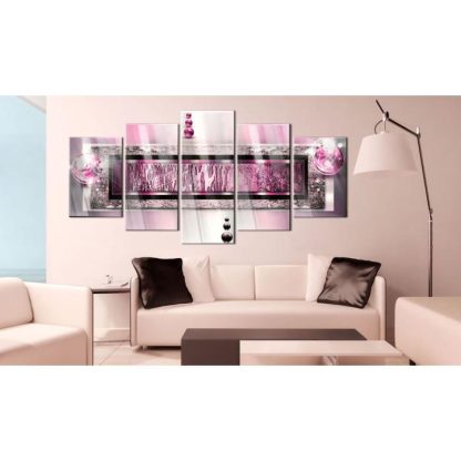 Toile & Tableau | Tableau sur Verre Acrylique "Cyclamen Dream" Décoration Murale Multicolore