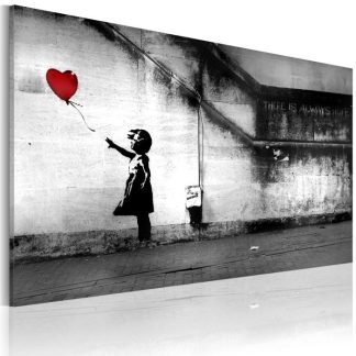 Toile & Tableau | Tableau Imprimé "Espoir – Banksy" 40x60cm Décoration Murale Multicolore