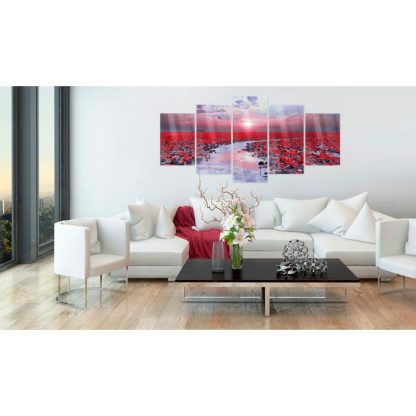 Toile & Tableau | Tableau sur Verre Acrylique "The River of Love" Décoration Murale Multicolore