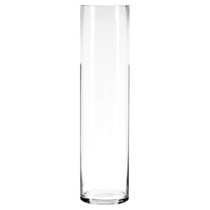 Vase | Vase Cylindrique 60cm Transparent Vase Transparent