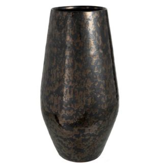 Vase | Vase Déco en Céramique "Smokey" 47cm Noir Vase Noir