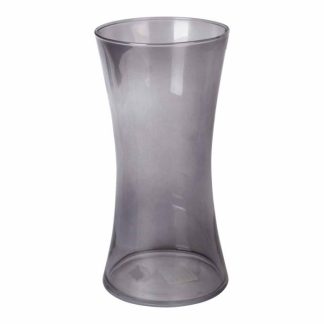 Vase | Vase Déco en Verre "Cintré" 25cm Gris Vase Gris