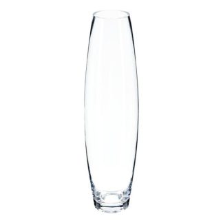 Vase | Vase Déco en Verre "Clear" 40cm Transparent Vase Transparent