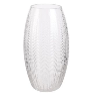 Vase | Vase Déco en Verre "Magnolia" 30cm Transparent Vase Transparent