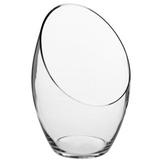 Vase | Vase Design "Bombé" 31cm Transparent Vase Transparent