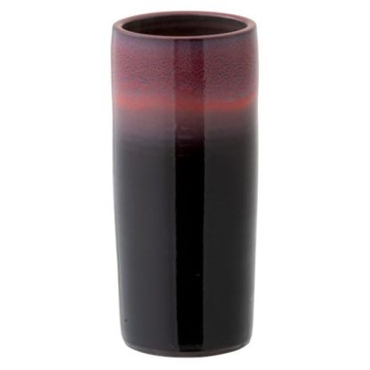 Vase | Vase Design "Bord Céramique" 35cm Rouge & Noir Vase Rouge & Noir