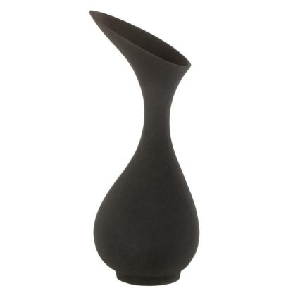 Vase | Vase Design en Aluminium "Olivia" 45cm Noir Vase Noir