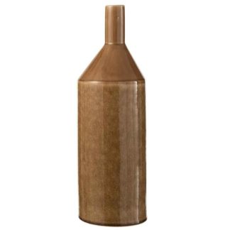 Vase | Vase Design en Céramique "Cabisy" 46cm Marron Vase Marron