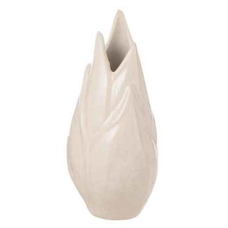 Vase | Vase Design en Céramique "Ibiza Brillant" 25cm Beige Vase Beige