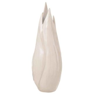 Vase | Vase Design en Céramique "Ibiza Brillant" 55cm Beige Vase Beige