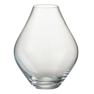 Vase | Vase Design en Verre "Abby" 24cm Transparent Vase Transparent