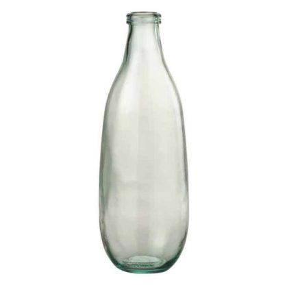 Vase | Vase Design en Verre "Bouteille" 41cm Transparent Vase Transparent