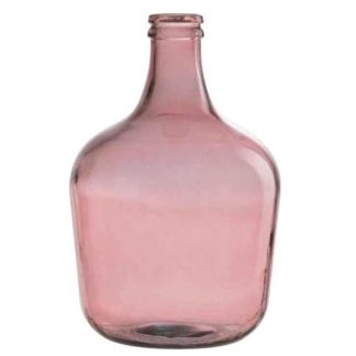 Vase | Vase Design en Verre "Bouteille Déco" 42cm Rose Vase Rose