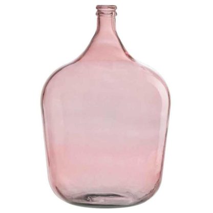 Vase | Vase Design en Verre "Bouteille Déco" 55cm Rose Vase Rose