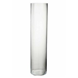 Vase | Vase Design en Verre "Buis" 68cm Transparent Vase Transparent