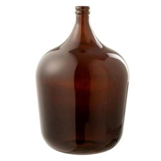 Vase | Vase Design en Verre "Cuiso" 56cm Marron Foncé Vase Marron Foncé