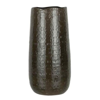 Vase | Vase en Céramique Design "Yuella" 50cm Gris Vase Gris Foncé